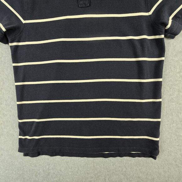 J. Crew Shirt Mens Size XL Navy Stripe Polo Golf - Picture 4 of 16